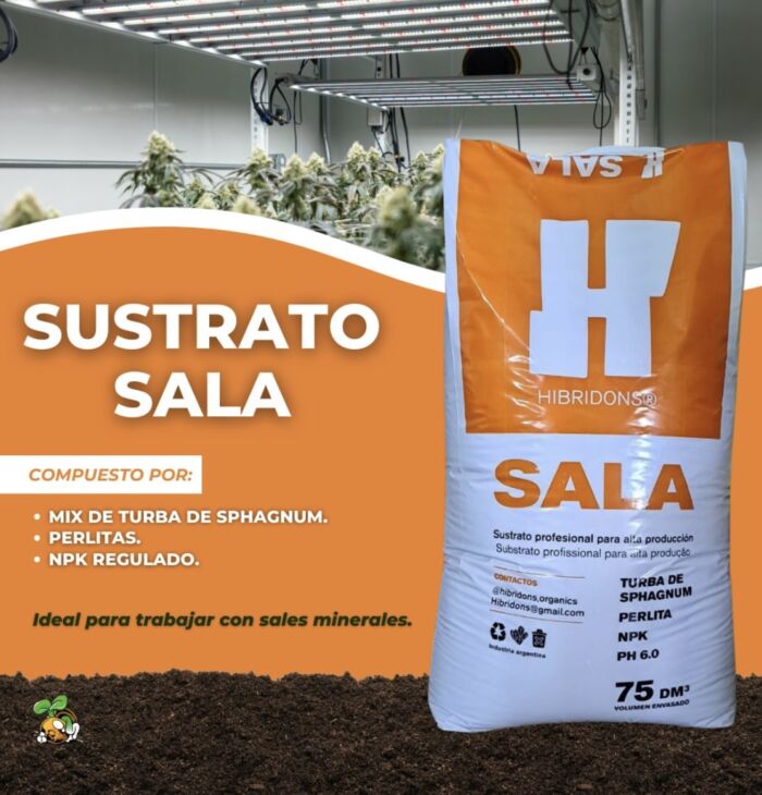 sustrato hibridons 75lt sala